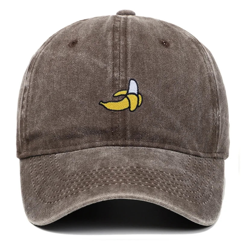 Banana Embroidered Outdoor Sunshade Baseball Cap
