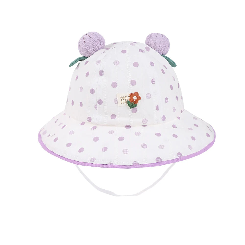 Baby Cute Dot Beach Sun Bucket Hat