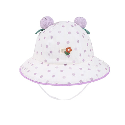 Baby Cute Dot Beach Sun Bucket Hat