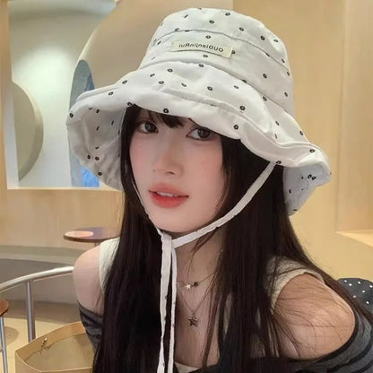 Small Fresh Floral Foldable Summer Sun Bucket Hat