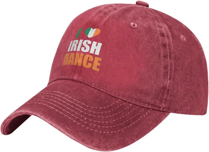 I Love Irish Dance Vintage Washed Baseball Cap