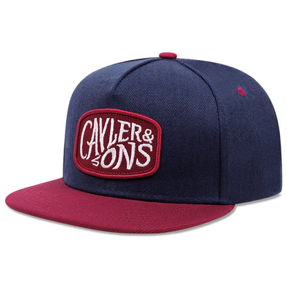 CAYLER Embroidered Creative Flat Brim Street Hip Hop Baseball Hat