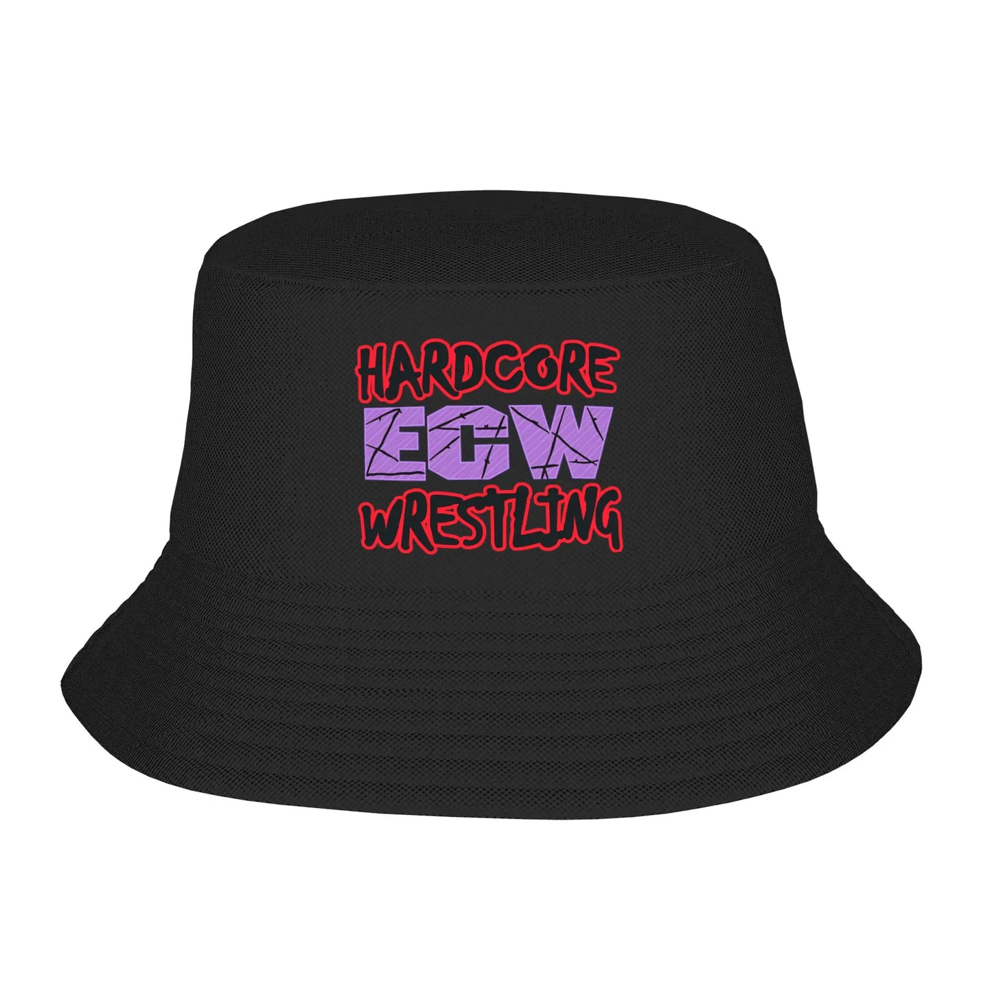 ECW Hardcore Wrestling Funny Beach Travel Bucket Hat