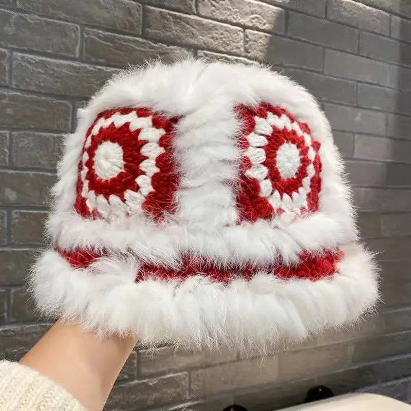 Women's Warm Knitted Wool Ear Protection Fisherman Hat