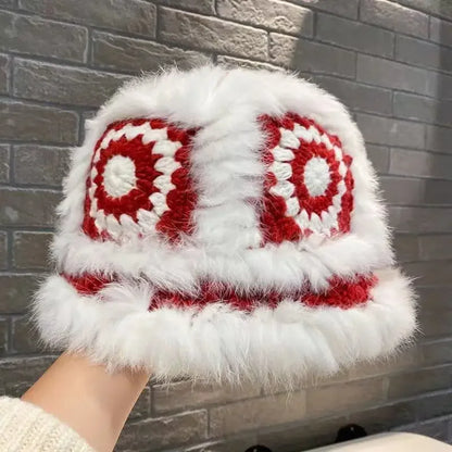 Women's Warm Knitted Wool Ear Protection Fisherman Hat