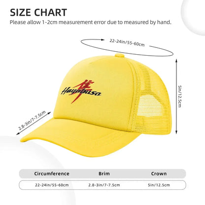 Suzuki Hayabusa Motorcycle Logo Mesh Baseball Cap