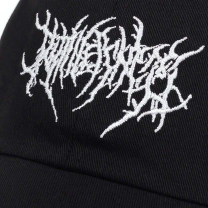 Gothic Punk Embroidered Cotton Unisex Baseball Cap