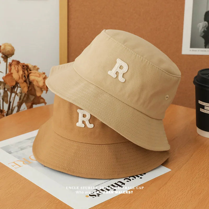 Unisex R Letter Fisherman Bucket Hat