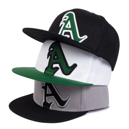 Unisex Large Sticker Letter A Hip-hop Hats