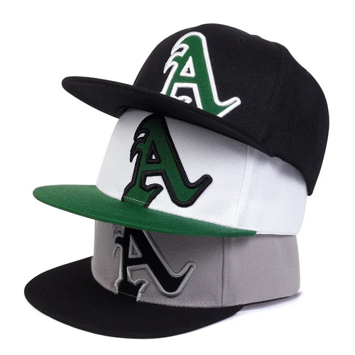 Unisex Large Sticker Letter A Hip-hop Hats