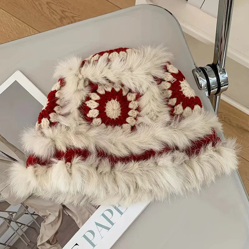 Lion Awakening Autumn Winter Fisherman Hat Women Cute Warm Cap