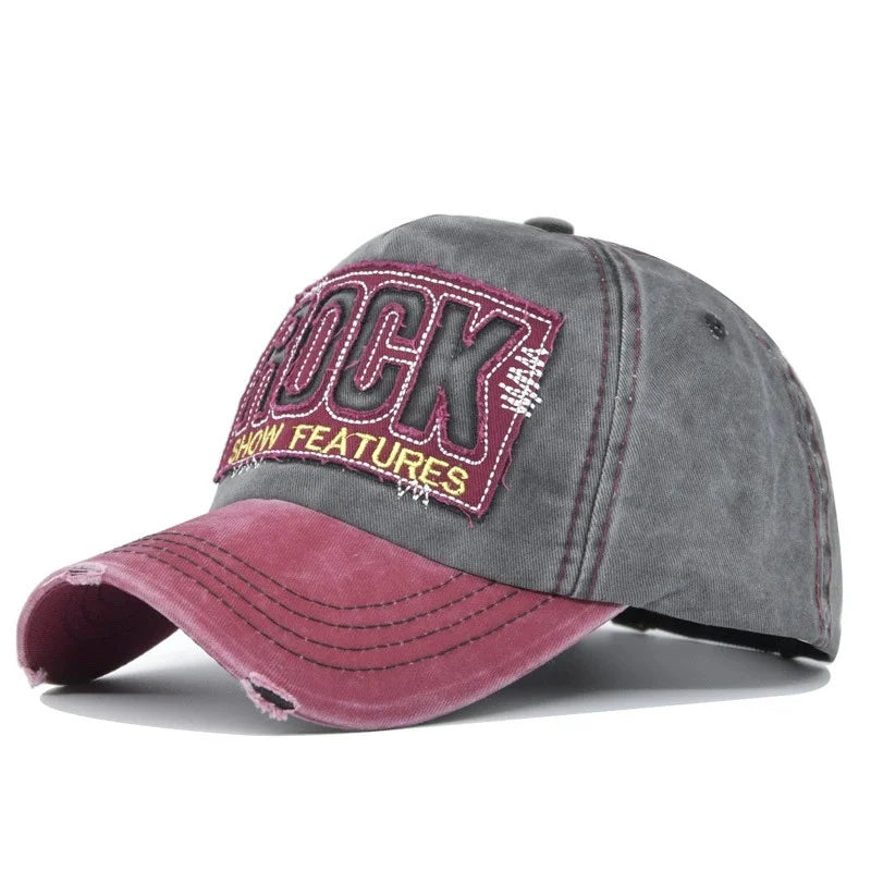 Version Of The New Washed Letter Spring And Autumn Cap