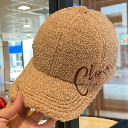 Autumn Winter Embroidered Letter Baseball Cap