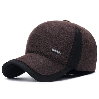 Waterproof Sports Baseball Cap Adjustable Lined Earflap Winter