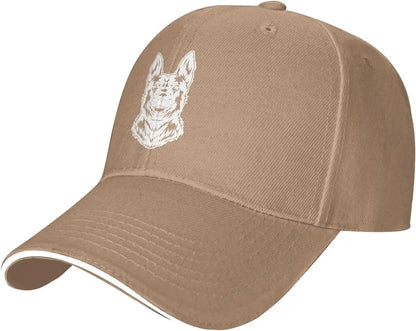 German Shepherd Sketch Trucker Baseball Cap