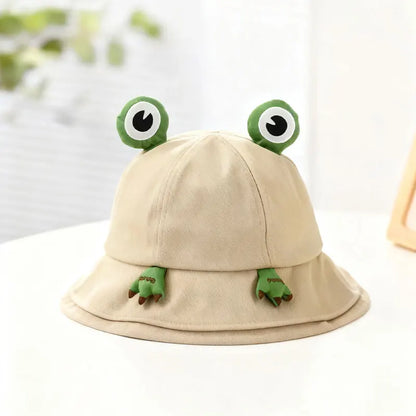 Cute 3D Frog Cartoon Bucket Hat