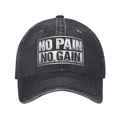 No Pain No Gain Gym Training Baseball Cap
