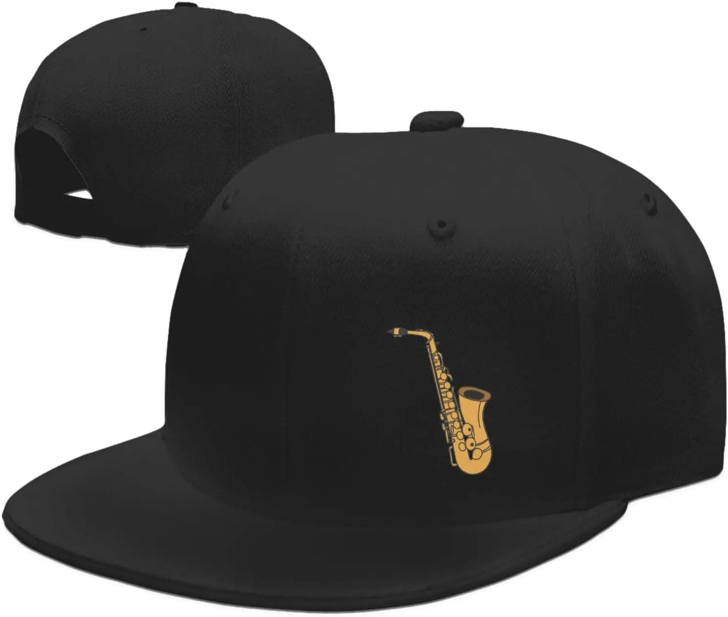 Jazz Saxophone Music Graphic Hip Hop Snapback Cap