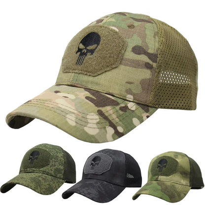 Camouflage Tactical Skull Baseball Cap