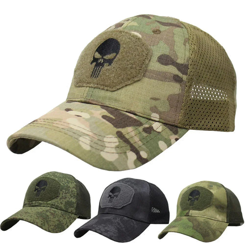 Camouflage Tactical Skull Baseball Cap