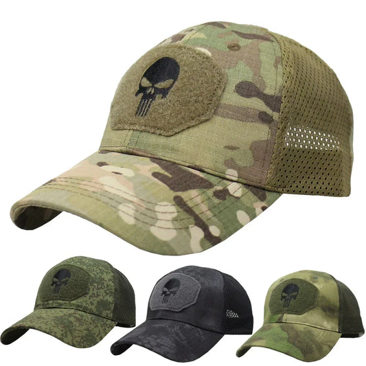 Camouflage Tactical Skull Baseball Cap