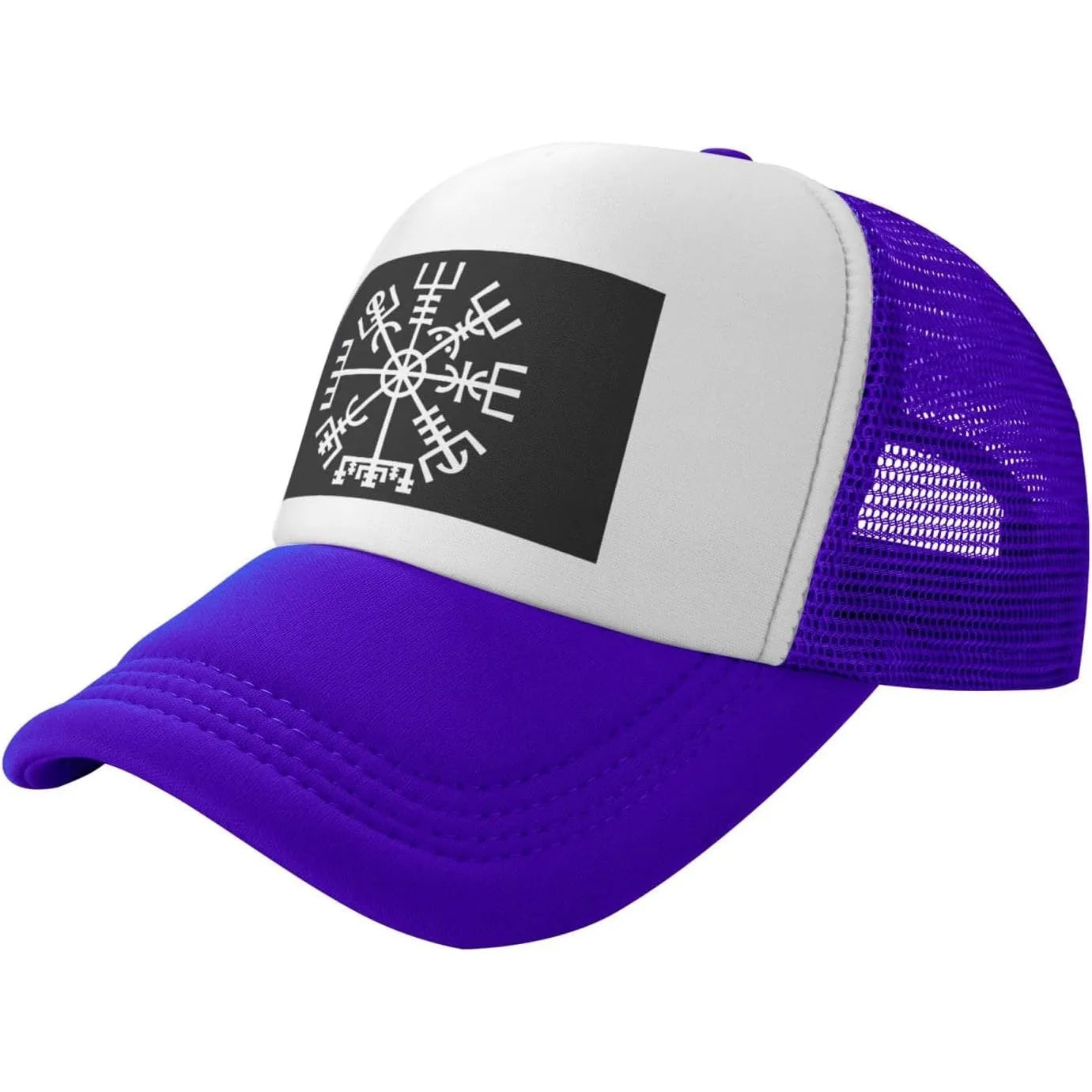 Viking Vegvisir Compass Mesh Snapback Outdoor Baseball Cap