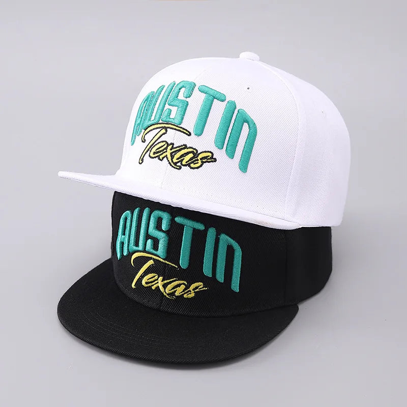 Classic Austin Letter Embroidered Baseball Cap