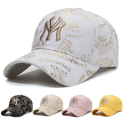 Full Print Letters Embroidery Fashion Baseball Cap