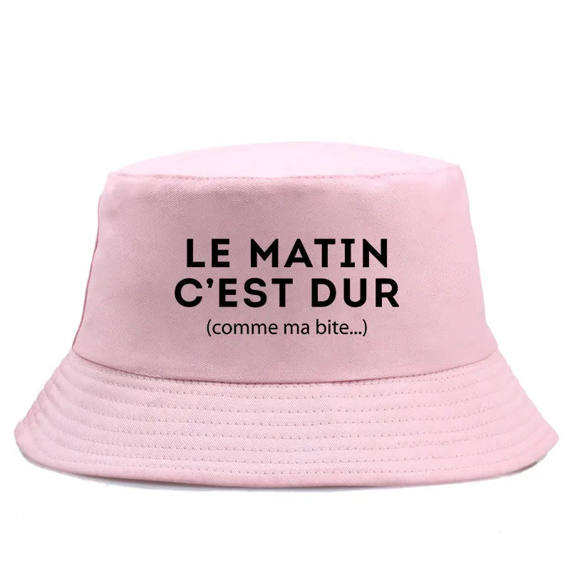 Reversible Funny Streetwear Bob Le Matin Bucket Hat