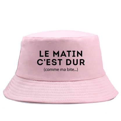 Reversible Funny Streetwear Bob Le Matin Bucket Hat