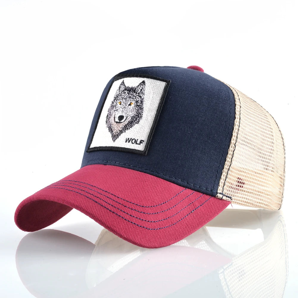 Wolf Patch Trucker Cap