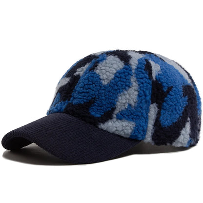 Corduroy Print Winter Baseball Cap