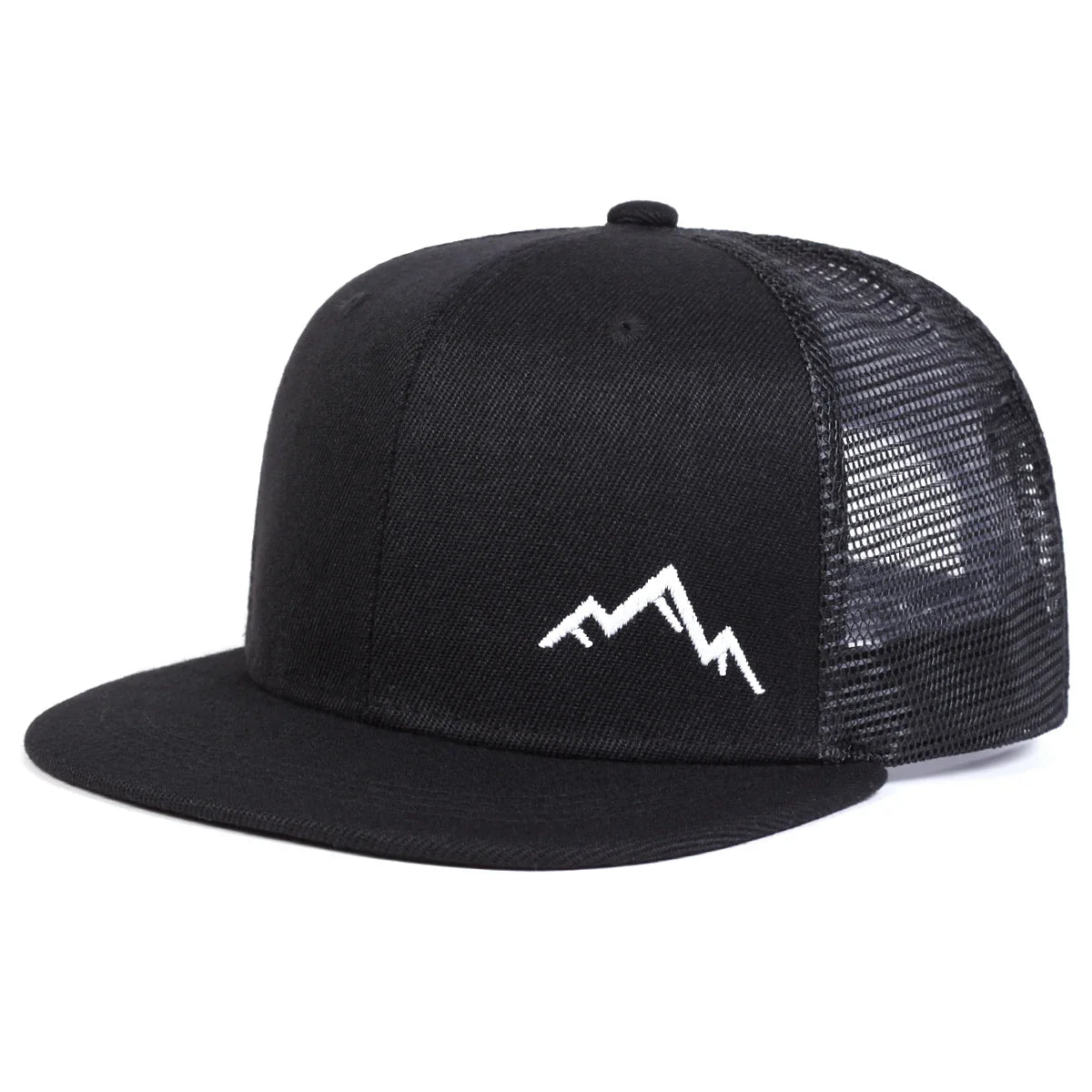 Unisex Mountain Embroidery Hip-hop Net Hats