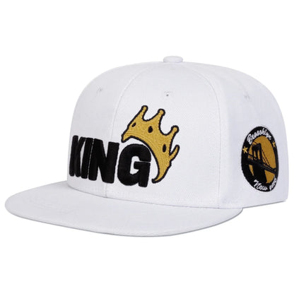 Unisex KING Crown Embroidery Hip-hop Hats