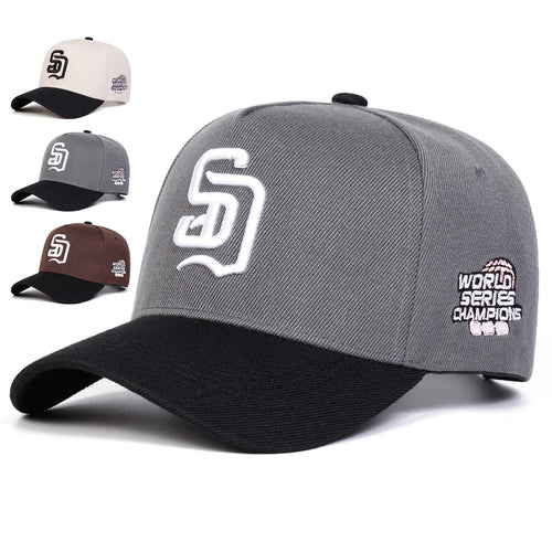 SD Letter Embroidered Adjustable Baseball Cap