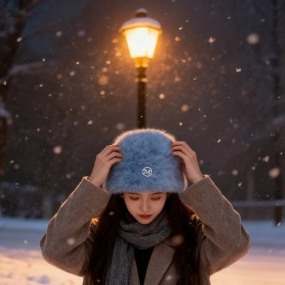 Cute Fleece Solid Color Winter Bucket Hat