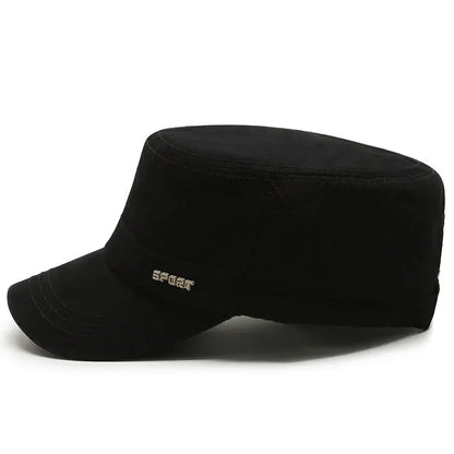 Simple Versatile Flat Military Duck Tongue Hat
