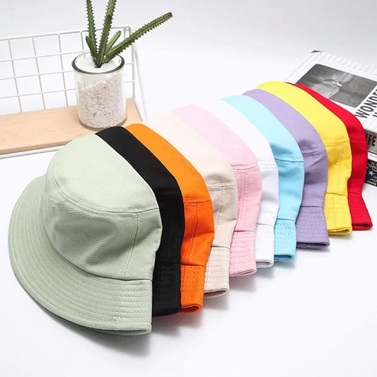 Cotton Summer Bucket Hat Children Candy