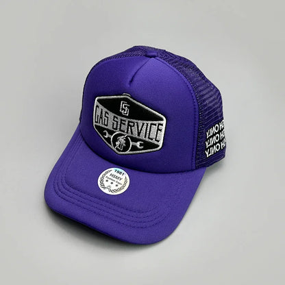 GAS Letter Embroidery Mesh Baseball Cap