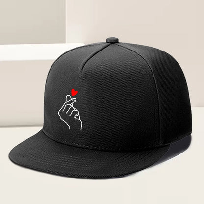 Finger Heart Korean Love Gesture Snapback Cap