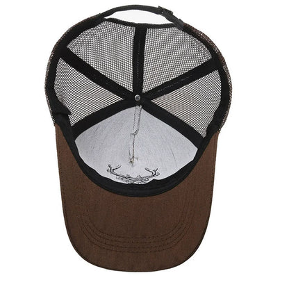 Unisex Animal Antlers Embroidery Baseball Net Caps