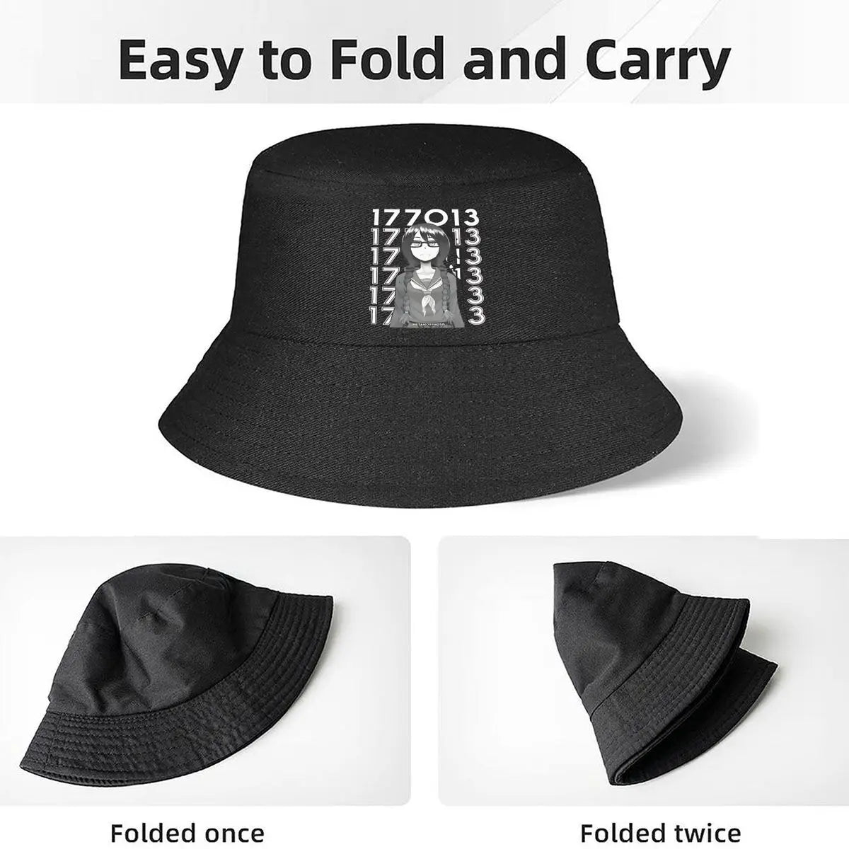 Metamorphosis Anime Girl Moody Text Bucket Hat