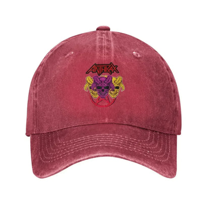 Death Thrash Metal Distressed Washed Baseball Cap