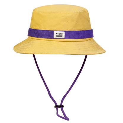 NGSHE Embroidered Drawstring Bucket Hat