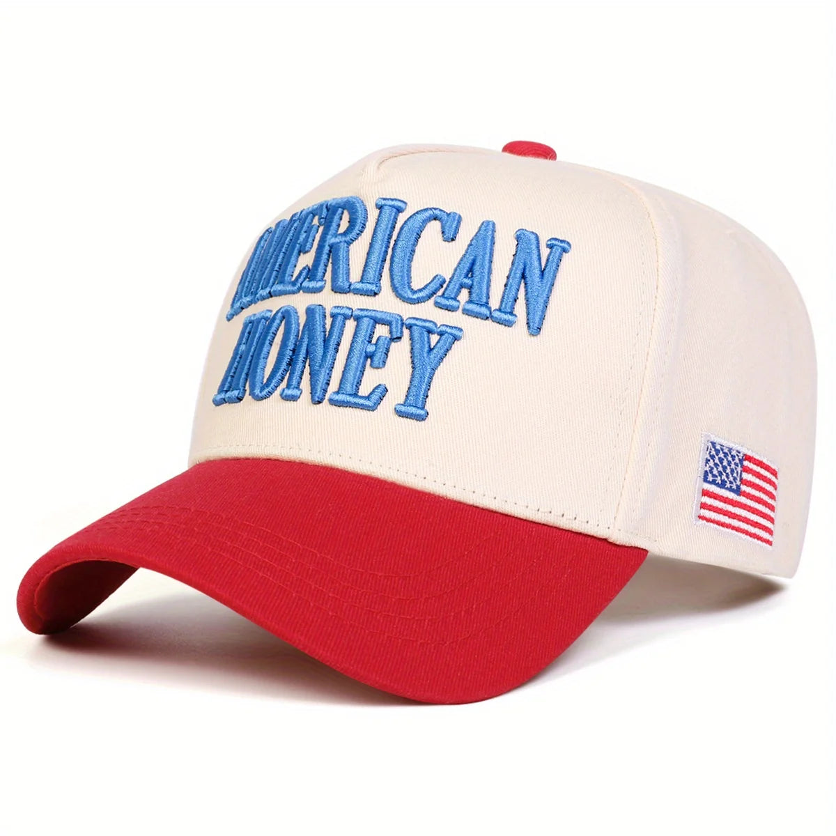 American Honey Patriotic Lettering Baseball Cap