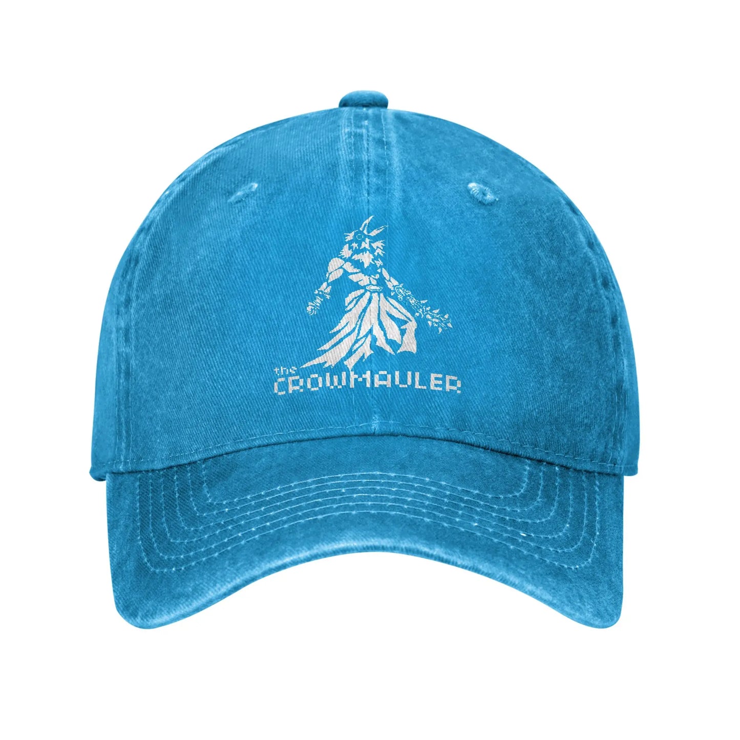 Fashion Fear and Hunger Distressed Denim Baseball Cap