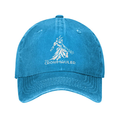 Fashion Fear and Hunger Distressed Denim Baseball Cap