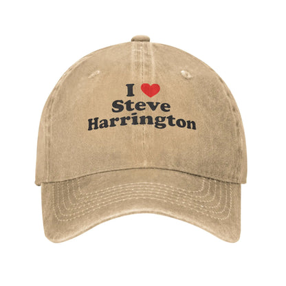Steve Harrington Washed Print Baseball Cap