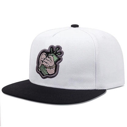 USD Embroidery Mesh Flat Brim Hip Hop Cap