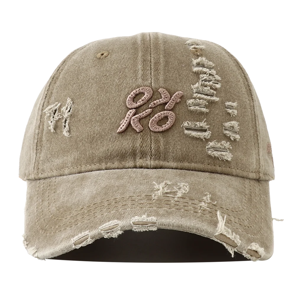 Retro Washed Letter Embroidered Baseball Cap